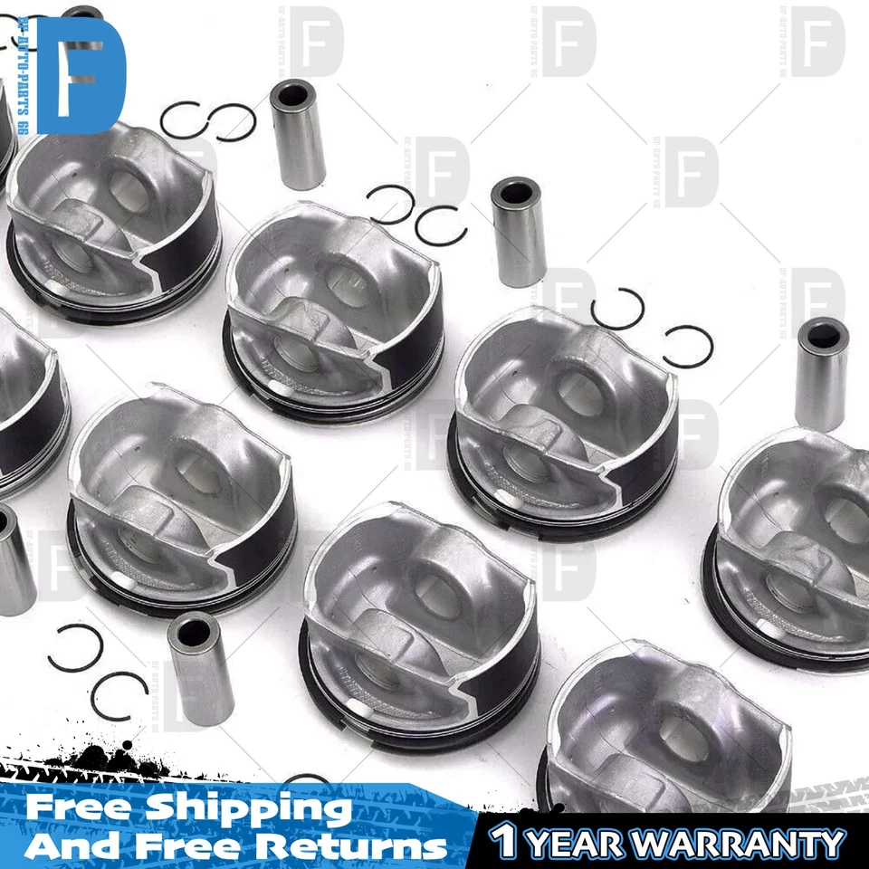 8x 11257840918 Juego de pistones y anillos STD Φ92mm para BMW M3 E93 E90 E92 S65B40 4.0 V8 Foto 2 de 4
