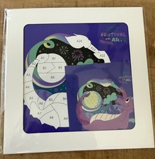 2026 EPCOT Festival of the Arts Figment Paint-by-Number Mural Postcard Print New