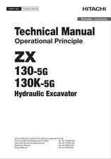 HITACHI ZAXIS ZX130-5G130K-5G Excavator Operational Principle Technical Manual