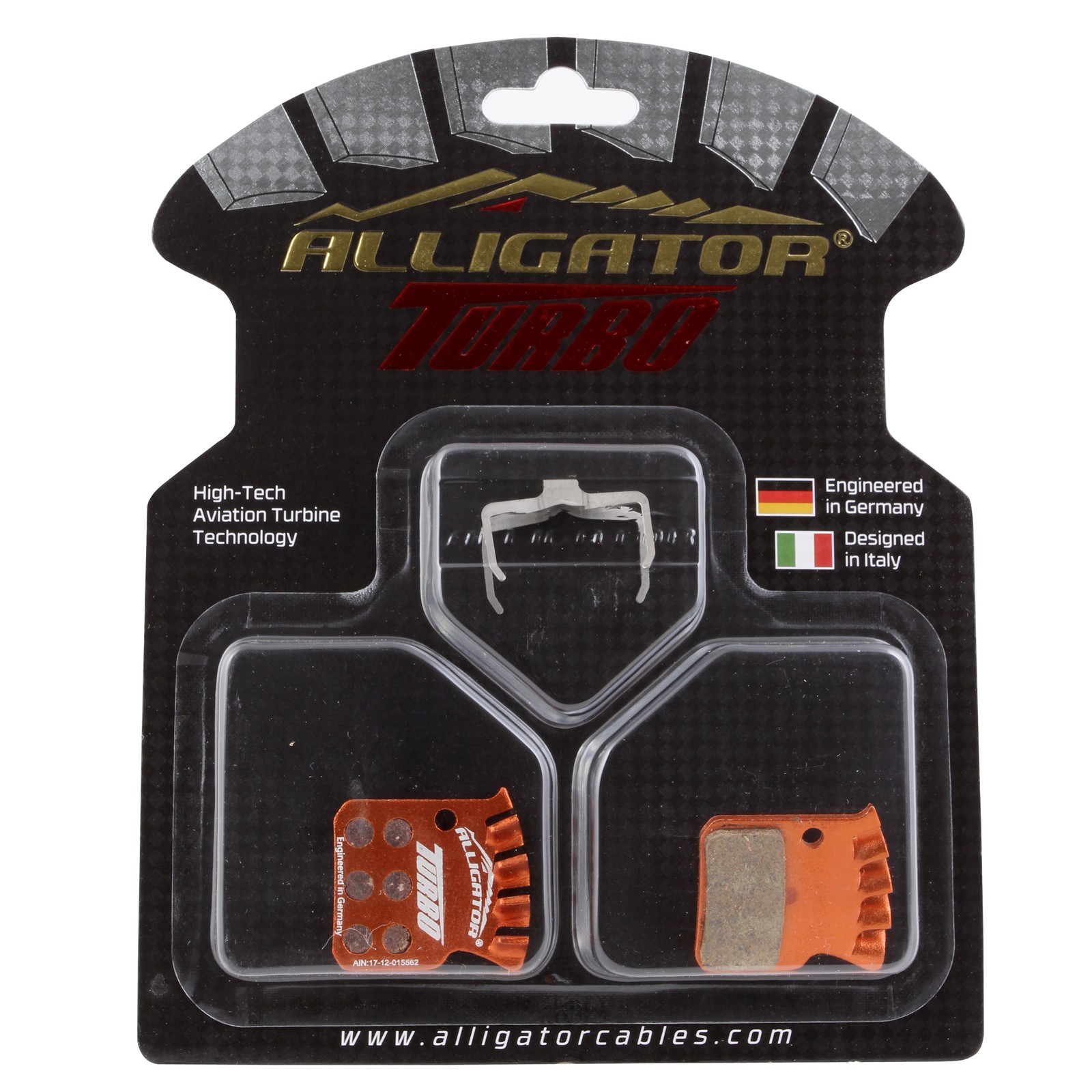 Alligator Turbo Disc Brake Pads for Level Ultimate/TLM - Heat-Dissipating Alloy