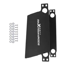 Engine Oil Cooler Air Guide Shield Aluminum Black Kit for 7-13 Row British Style