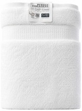 Purely Indulgent White Bath Towel 30x58 | Soft Luxury Hygrocotton Oeko-Tex