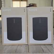 SONOS Era 100 SL Pair of WiFi / Bluetooth Speakers - Black - NEW w/Warranty