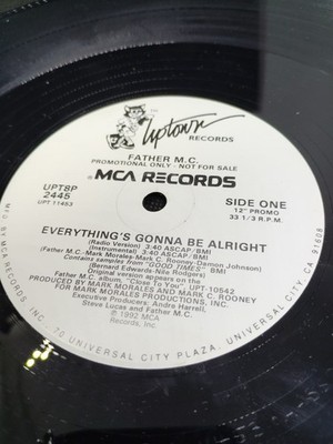 Father MC Everythings Gonna Be Alright VG+ Promo 12 Inch Vinyl 