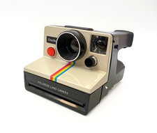 Vintage Polaroid One Step Rainbow SX-70 Land Camera w / strap - Untested