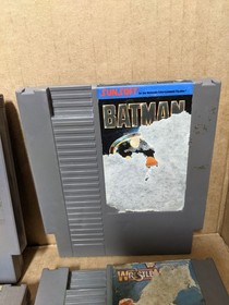UNTESTED 9 Game Nintendo NES Lot Batman Bill and Ted Double Dragon II TMNT Mario