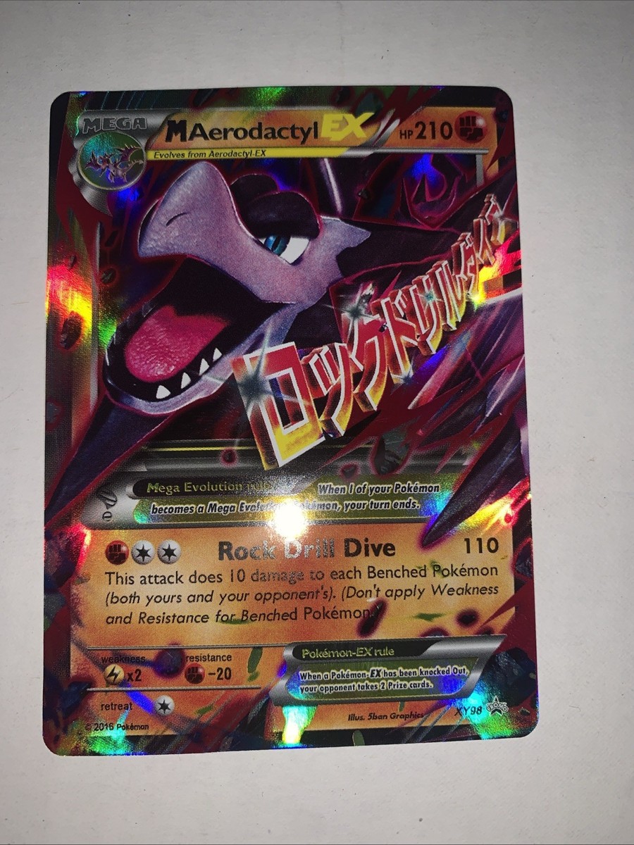 Mega Aerodactyl EX Holo XY98 XY Promo Card Mega Aerodactyl EX Holo XY98 XY Promo Card