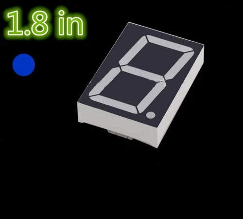 10pcs NEW 1.8 inch 1 digit Blue Led display 7 segment Common cathode | eBay