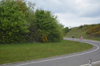 Photo 6x4 Cornwall : The A30 Summercourt A road heading off the A30 and o c2017