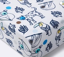 Cloud Island Wild Animals Pattern Crib Sheet Cloud Island Percale Cotton