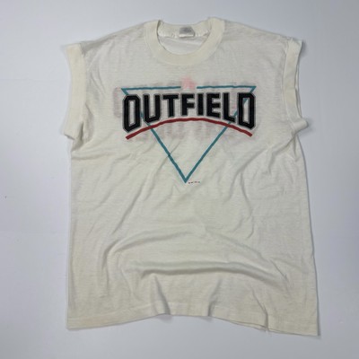 Vintage The Outfield 1985 Play Deep T-Shirt Cap Sleeve Single Stitch USA Size XL