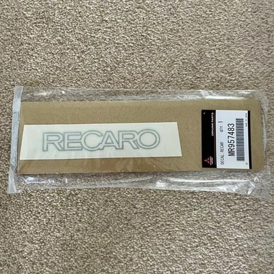 Original Mitsubishi - Lancer Evolution RECARO Aufkleber Emblem Sticker - EVO 6 7 8 9