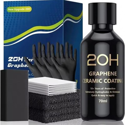 Ceramic coating kit with self-healing and UV indicator, 70 ml, 12H 20H variants