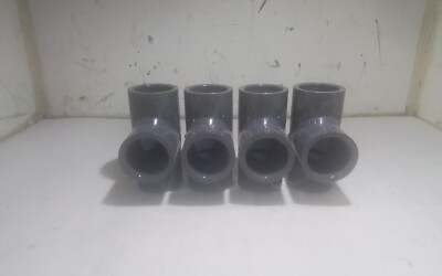 LOT OF 4 Lasco PVC 1'' Tee Fitting SCH80 D2467 (TV4)