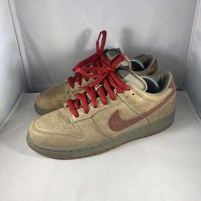 Nike SB Dunk Low Pro Grits Size 9 304292-261 Grit Team Red 