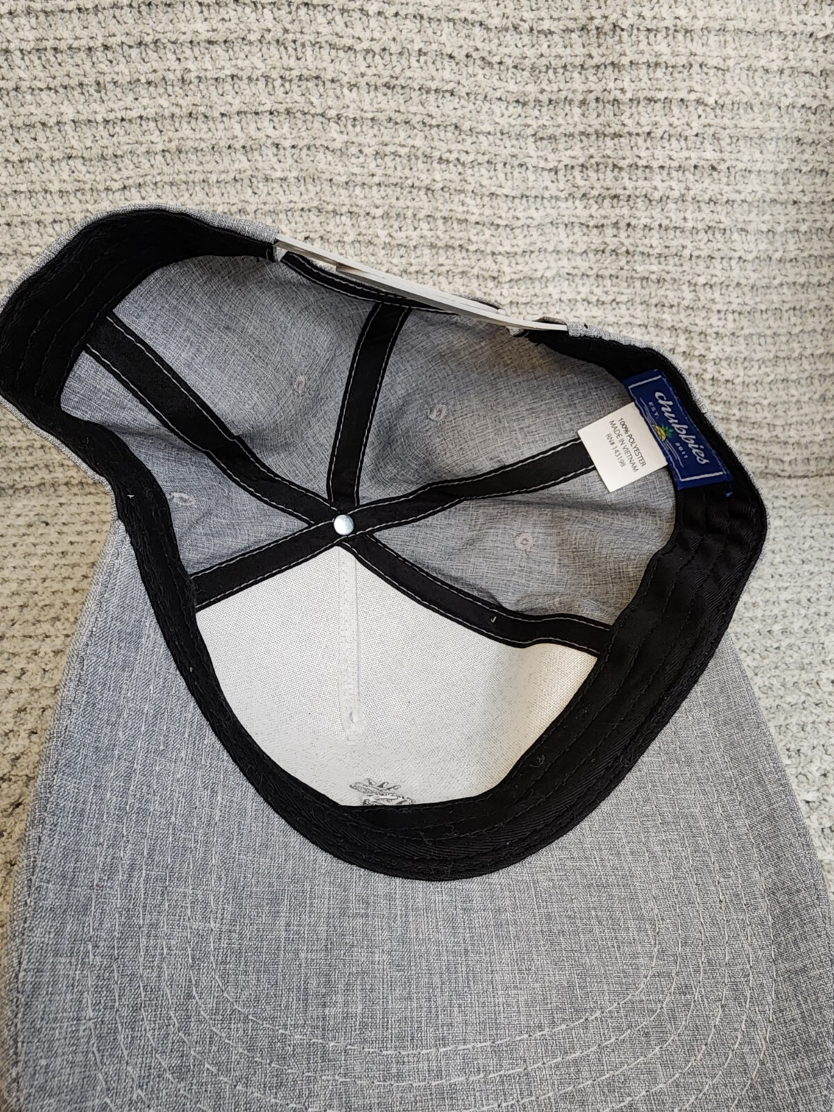 CHUBBIES Mens Gray Performance Snapback Ball Cap … - image 8