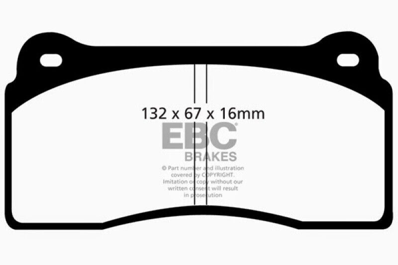 EBC DP31110C Redstuff Front/Rear Pads for 90-22 Ferrari/Audi/Viper etc.