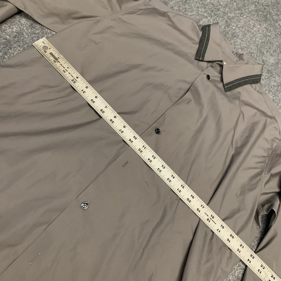 Camisa de vestir Hermes de lana con botones para hombre talla 43/17 manga larga guc Foto 3 de 4