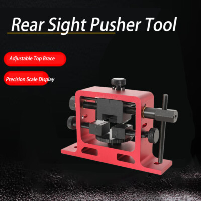 Universal Handgun Rear Sight Pusher Tool Für Glocks 1911 Sig Und Andere Rot