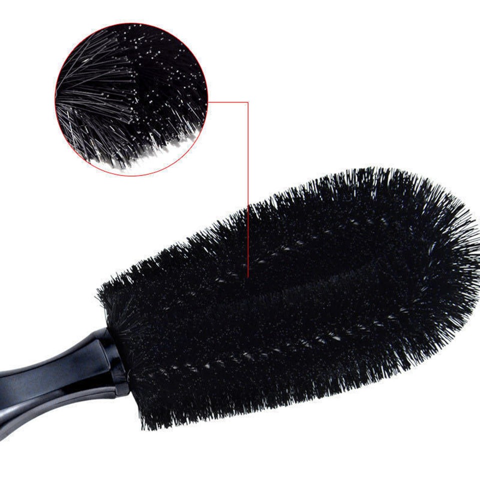 Tire Scrubber Tool Wheel Brush Soft Bristle Car Detailing and Cleaning