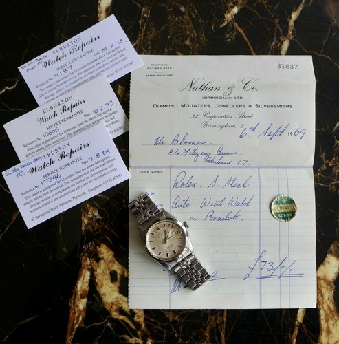 A STUNNING GENTS 1966 ROLEX OYSTER AIR-KING DATE 34mm ORG BILL OF SALE 1969 5700
