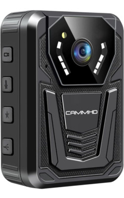 4K/2160P Body Camera with Audio and Video Recording IP68 Waterproof H.265 Video