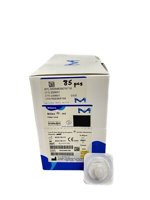 (85) MILLIPORE Millex HV 0.45um Low Protein Binding Syringe Filters SLHV013SL