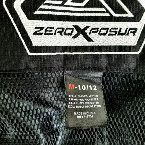 ZeroXposure Boys Ski Jacket Size M - 10 / 12 Hooded Lined Gray Full Zip Pockets - Picture 10 of 13