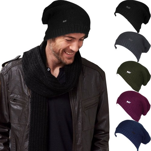 Cappello uomo invernale CALDO berretto nero bordeaux grigio verde D0638  D0730 | eBay
