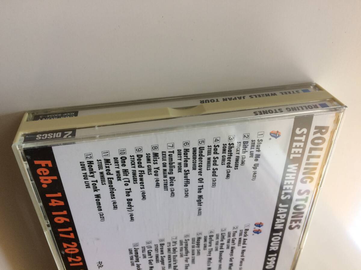 THE ROLLING STONES STEEL WHEELS JAPAN TOUR 2CD CBS SONY Rare THE ROLLING STONES STEEL WHEELS JAPAN TOUR 2CD CBS SONY Rare