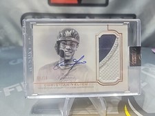 2020 Topps Dynasty Christian Yelich Patch Auto 08/10   DAP-CY4 Dynastic Deed