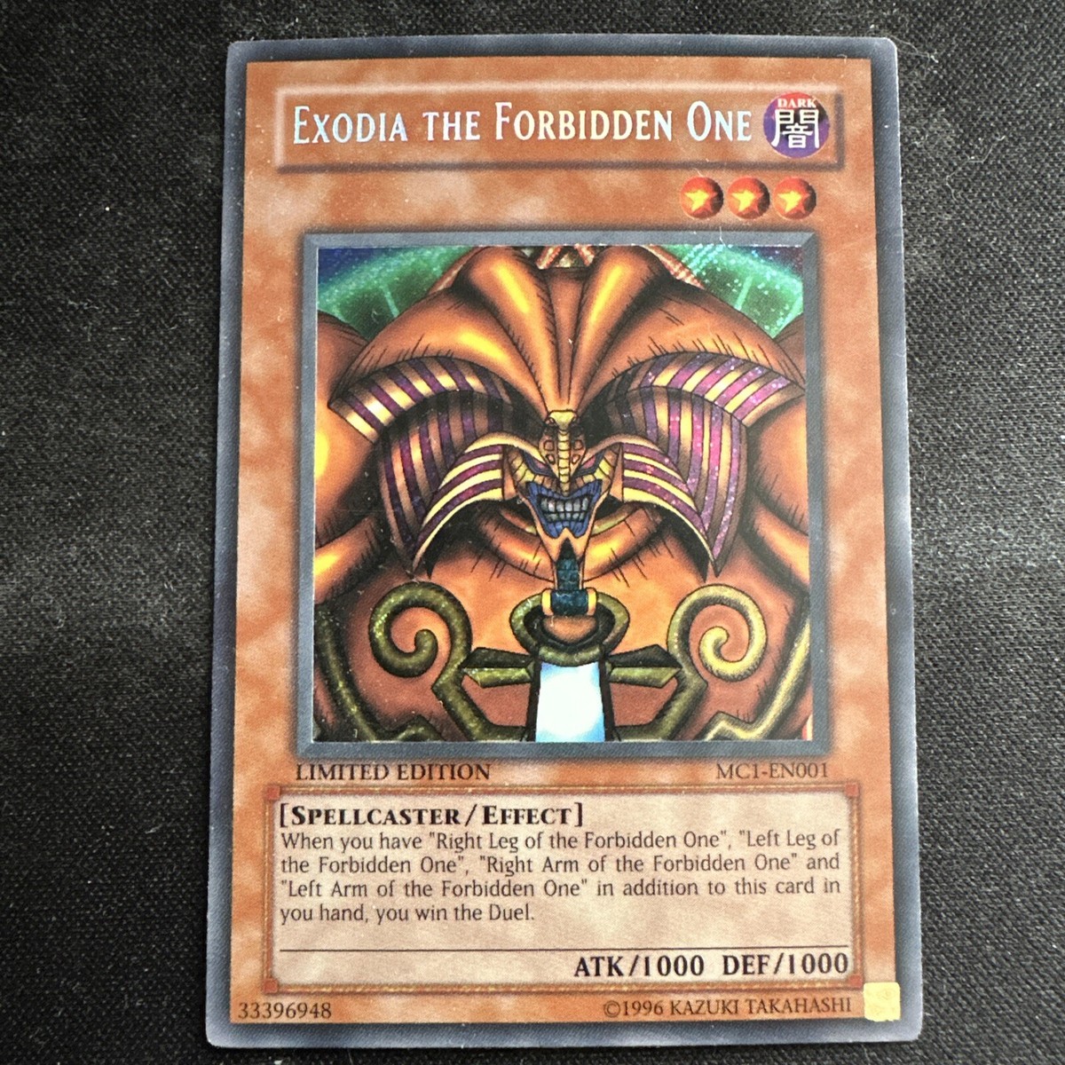 Yu-Gi-Oh! TCG Exodia the Forbidden One Master Collection Volume 1  MC1-EN001