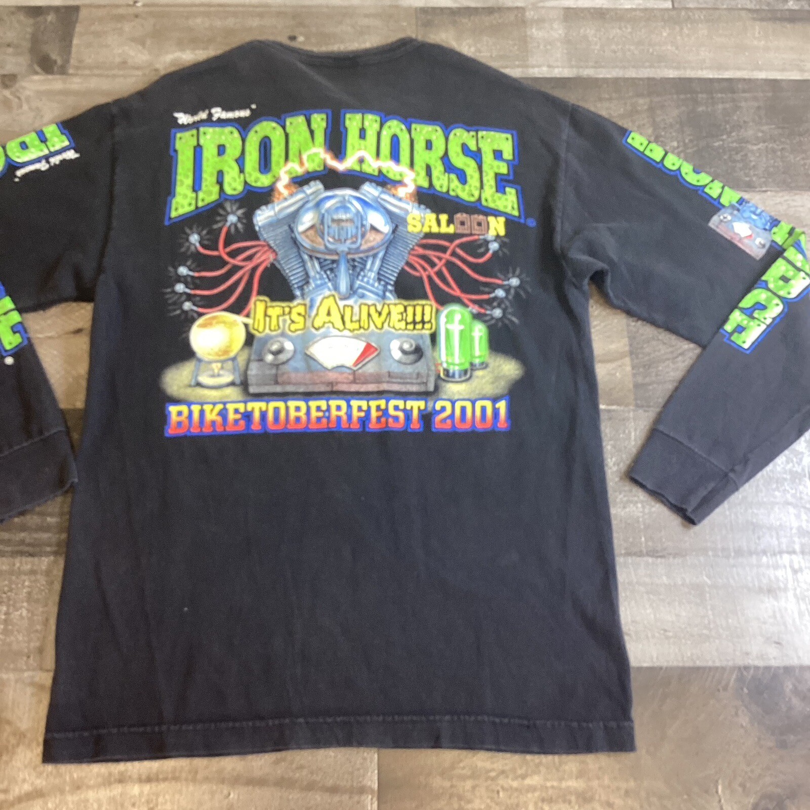 Vintage Iron Horse Saloon Men’s Bike Week 2002 Shirt … Gem