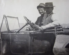 PG&E Great Western Power Company Oakland CA Utilities Work Crew Car Photo 1920s