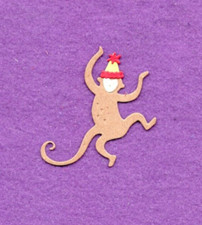 PARTY MONKEY die cuts scrapbook cards