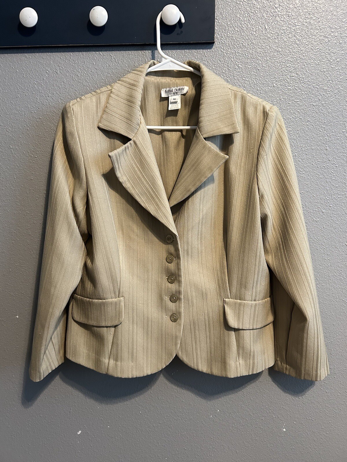 Miss Dorby Women's Long Sleeve Blazer Jacket Size 16! Measurments! Quality!