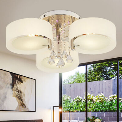 LED Kristall Kronleuchter Deckenlampe Deckenleuchte Lampe Beleuchtung Wohnzimmer