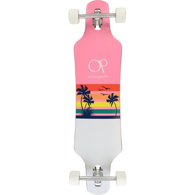 Ocean Pacific  Sunset Drop Through Longboard Complete Skateboard - 9.5'' x 39''