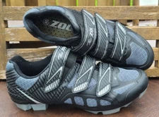 ZOL Predator MTB Mountain Bike Cycling Shoes Black Size 9 / 42 UNISEX Men Women