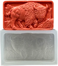 BISON SILICONE MOLD  for soap making and other crafts BUFFALO