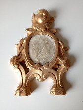 OVALE PUTTO DORATO LEGNO LIGNEO 20 x 30