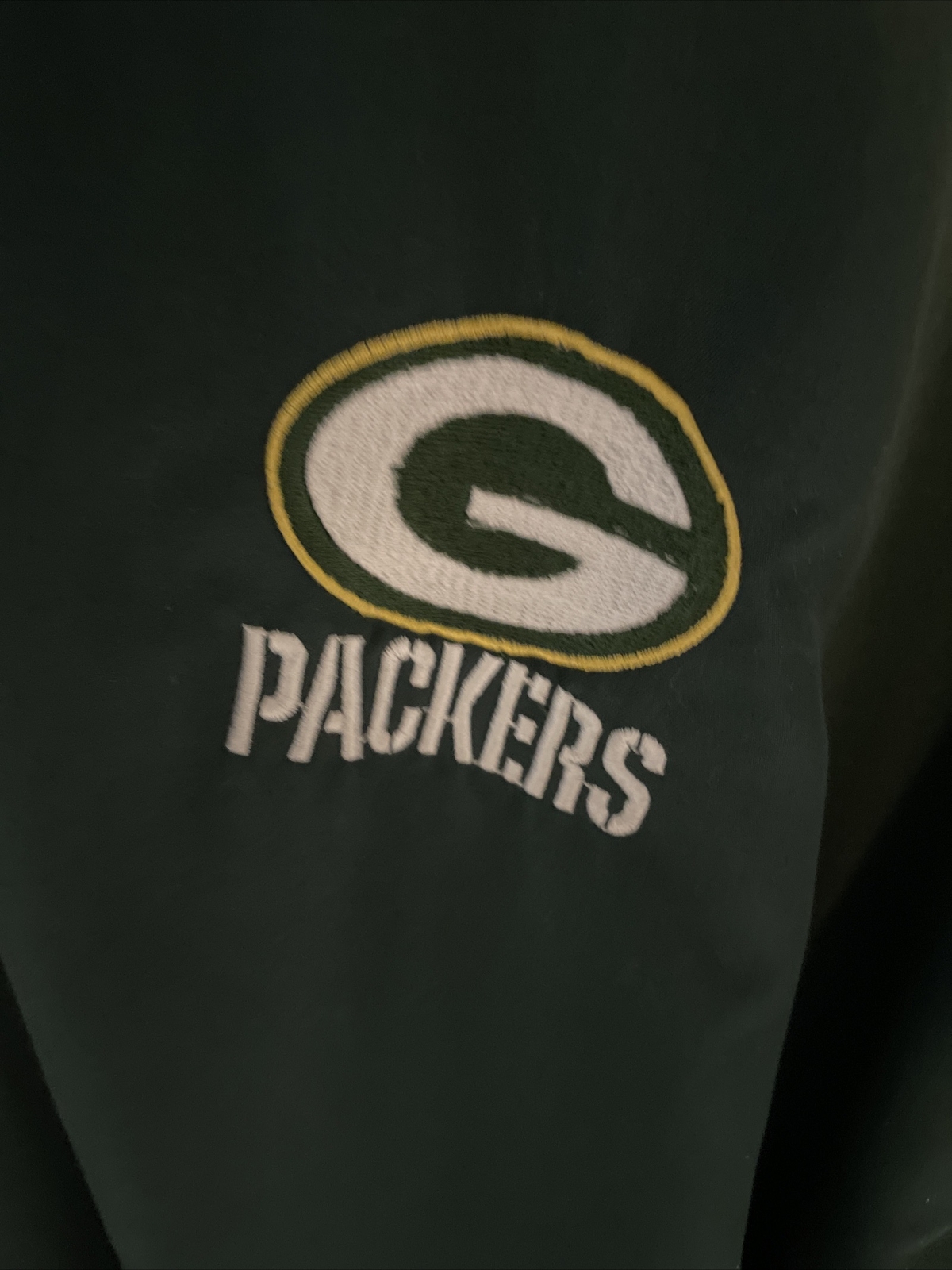 Green Packers  Pullover Reversible Jacket Men LAR… - image 2