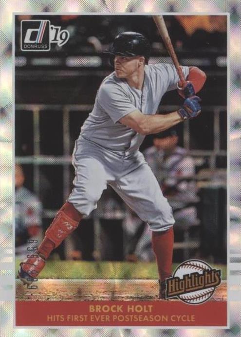 2019 Panini Donruss - Brock Holt #H11 - 1 of 1
