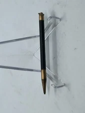 VTG Miniature 3" Brass & Black Mechanical Pendant Pencil-Continuous Twist. 