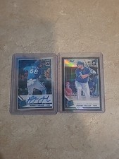 2 Card Lot Rowdy Tellez Optic Rated Rookie Base Auto/Black