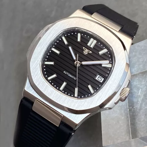 Tandorio Square luxury Sapphire Crystal 100m Waterproof Japan NH35 Men Watch