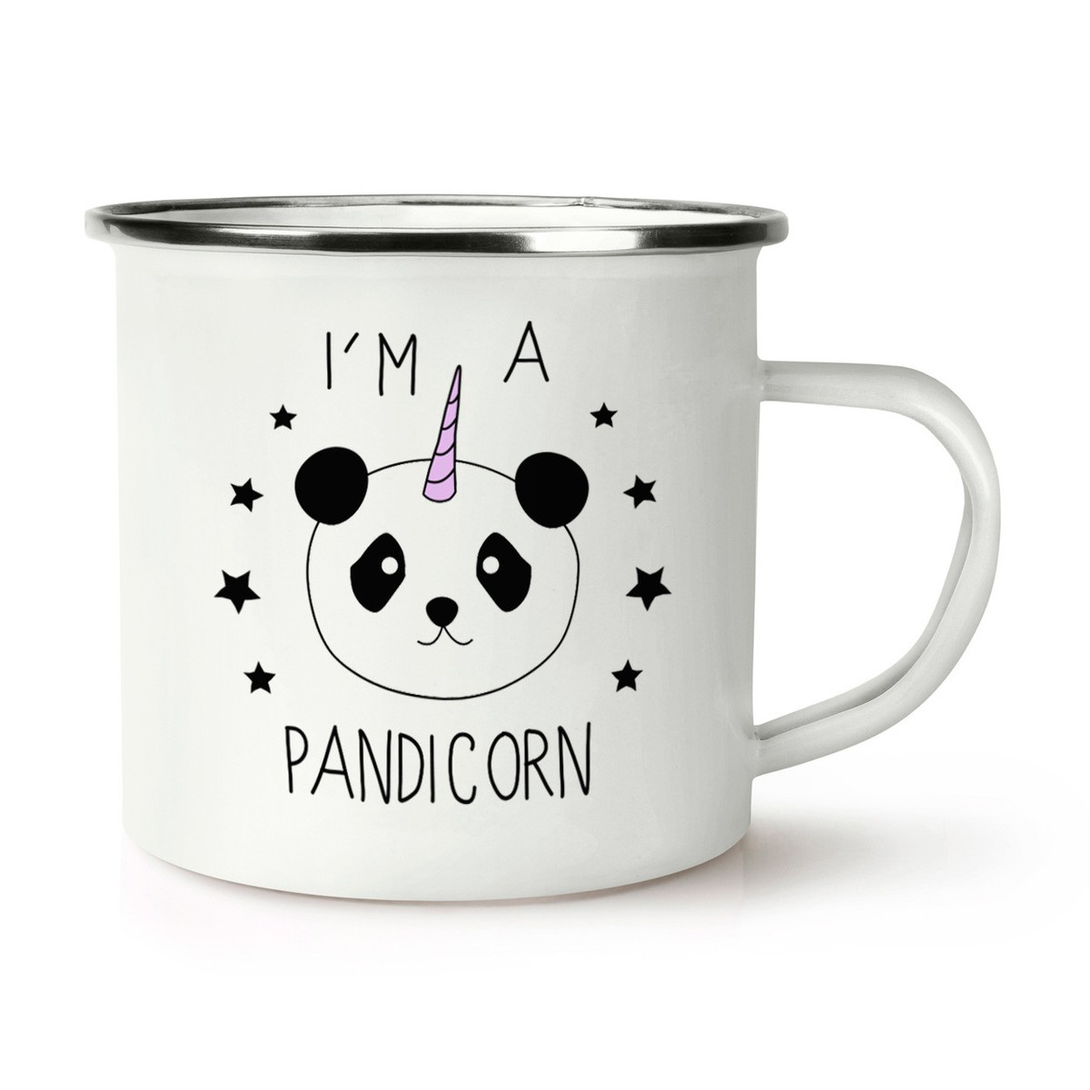 I'm A Candycorn Retro Enamel Mug Cup - Funny Candy Unicorn Magical Joke
