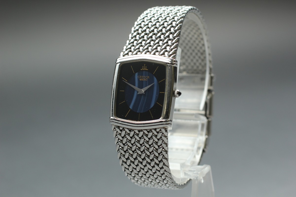 ✨SEIKO✨CREDOR✨6730-5860✨金/黒文字盤✨クオーツ✨腕時計✨ 【公式