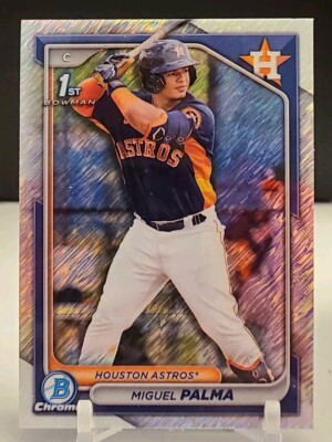 2024 Bowman Chrome Miguel Palma Shimmer Refractor #BCP-166 1st Bowman RC