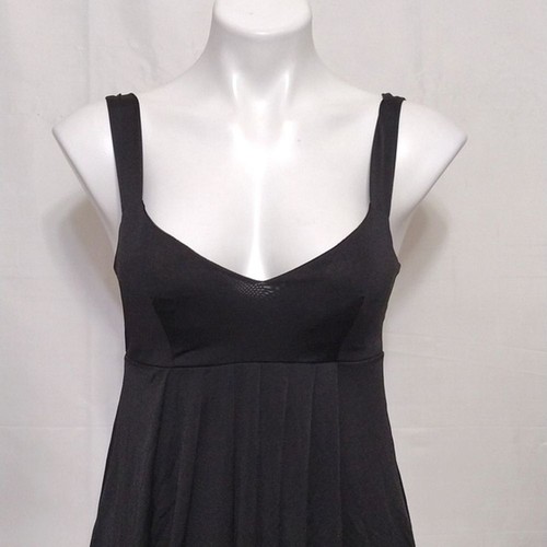 Twentyone USA Made Black Sleeveless Bubble Hem Cocktail Party Mini Dress Small - Picture 4 of 11